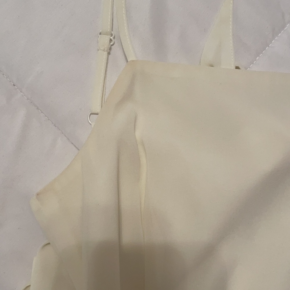 REVOLVE x By The Way. Morgan Layered Mini Dress in Cream - Picture 5 of 6